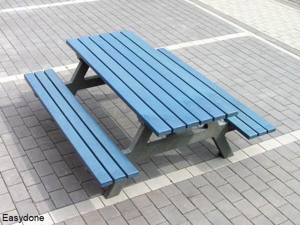 Picknicktafel model SGI200 blauw/grijs