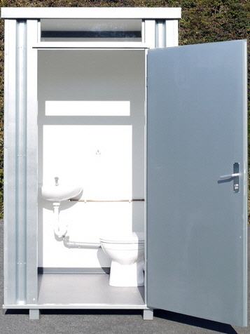 Verzinkt stalen toilet container model STC140